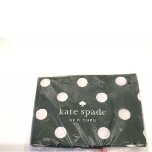 Kate Spade dark green polka dot tote bag, new in package